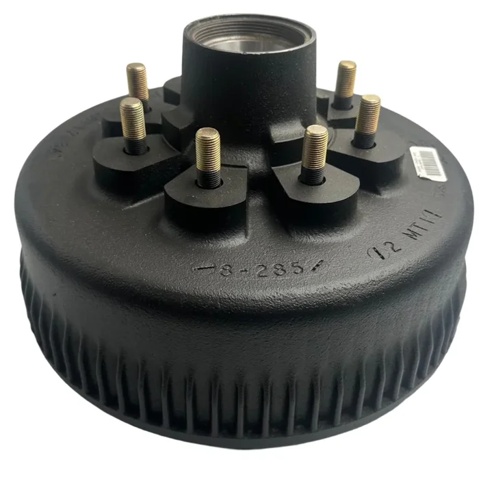 008-285-09 Genuine Dexter Hub/Drum, 9/16″ Studs, 12-1/4″ x 3-3/8″ 8K, Oil Cap