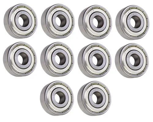 (10 Each) 1614-ZZ Shielded Radial Ball Bearing 3/8 ID X 1-1/8 OD X 3/8 Wide