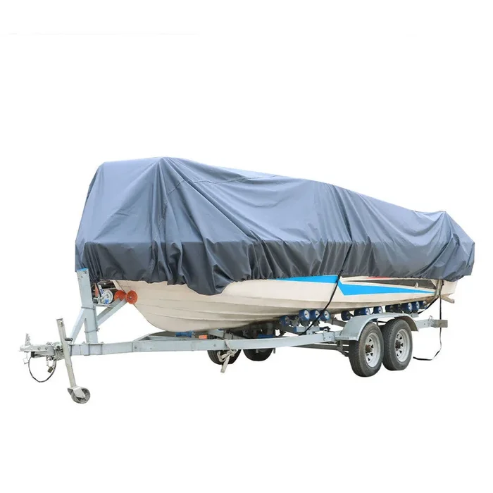 17-19 ft V-Hull Runabout Boat Cover Heavy Duty Trailerable Waterproof Grey