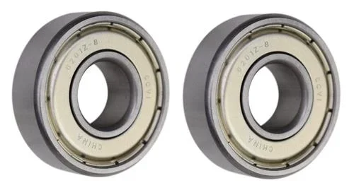(2 Each) 6201-ZZ-1/2, 6201-2Z8, 201SS8 Shielded Radial Ball Bearing 0.5″X32X10