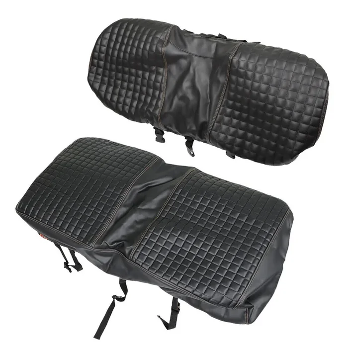 2008-Up Golf Carts Black Color Front Seat Cover Kit Set For EZGO RXV – No Staple