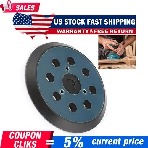 5 Inch 125mm 8 Hole Orbital Sander Replacement Spare Base Sanding Backing Pad