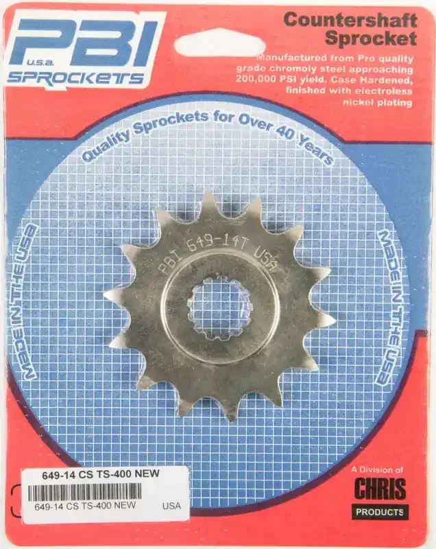 649-14 Front Cs Sprocket Steel 14t 520 Suz