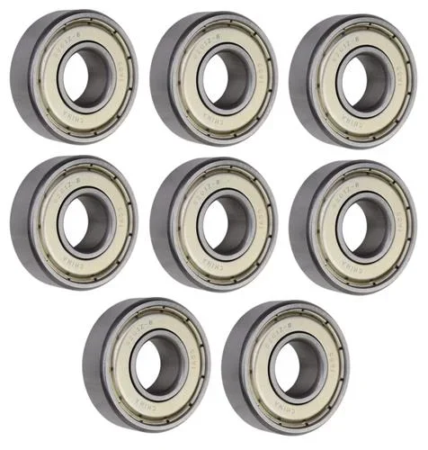 (8 Each) 6201-ZZ-1/2, 6201-2Z8, 201SS8 Shielded Radial Ball Bearing 0.5″X32X10