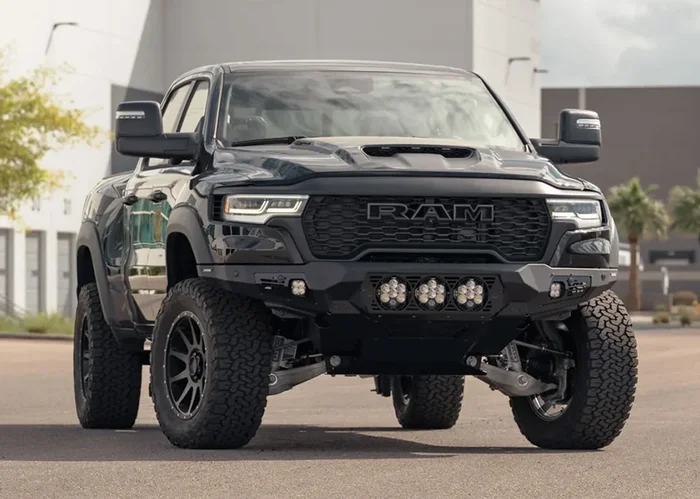 Addictive Desert Designs Bomber Front Bumper (Baja): ’25 RAM RHO – F630014100103