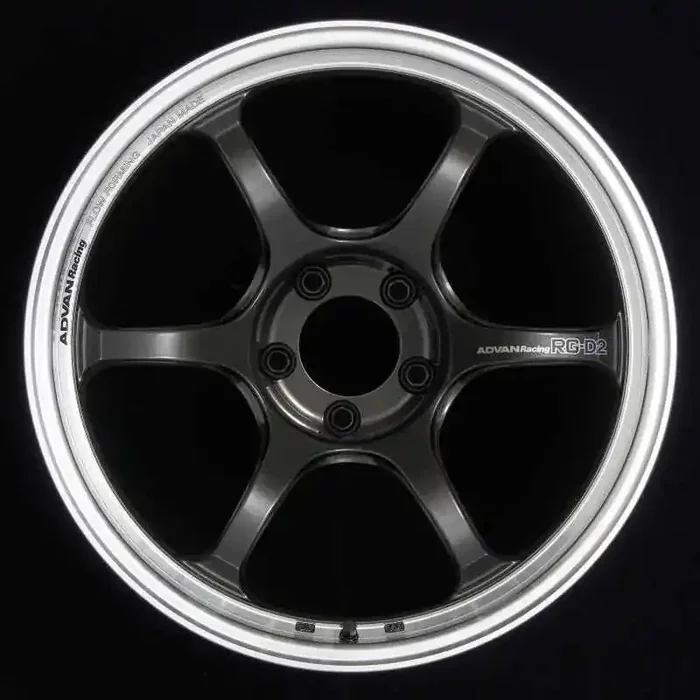 Advan RG-D2 15×7.0 +30 4-100 Machining & Black Gunmetallic Wheel