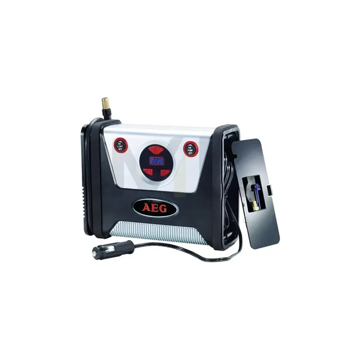 AEG 97136 Air compressor 12V, 100 psi, 7 bar, cigarette lighter powered portable