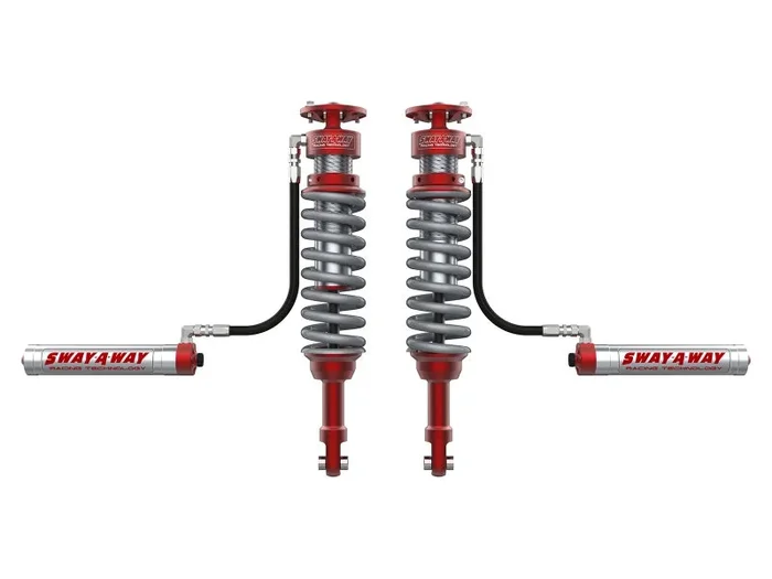 aFe 17-19 Ford F-150 Raptor Sway-A-Way 3.0 Front Coilover Kit w/ Remote Reservoirs and Comp Adj