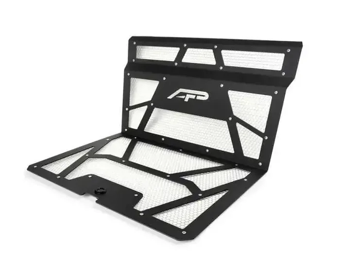 Agency Power 14-18 Polaris RZR XP 1000/XP Turbo Vented Engine Cover – Matte Black/Raw Alum. Mesh