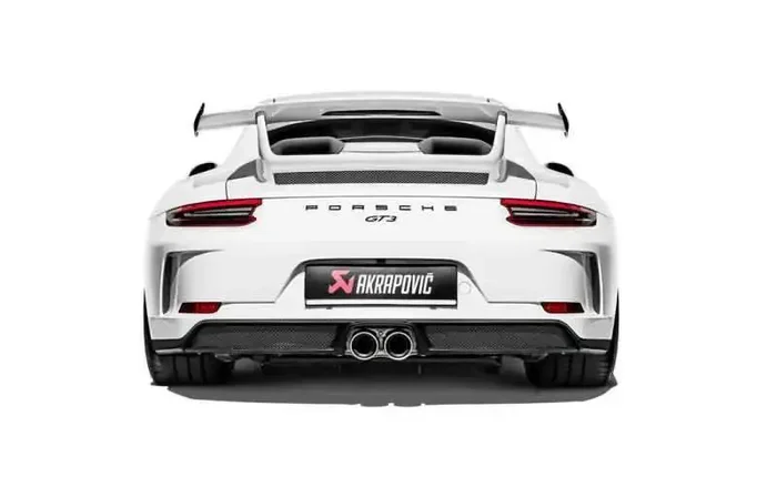 Akrapovic 2018 Porsche 911 GT3 (991.2) Slip-On Race Line (Titanium) w/Titanium Tail Pipe Set