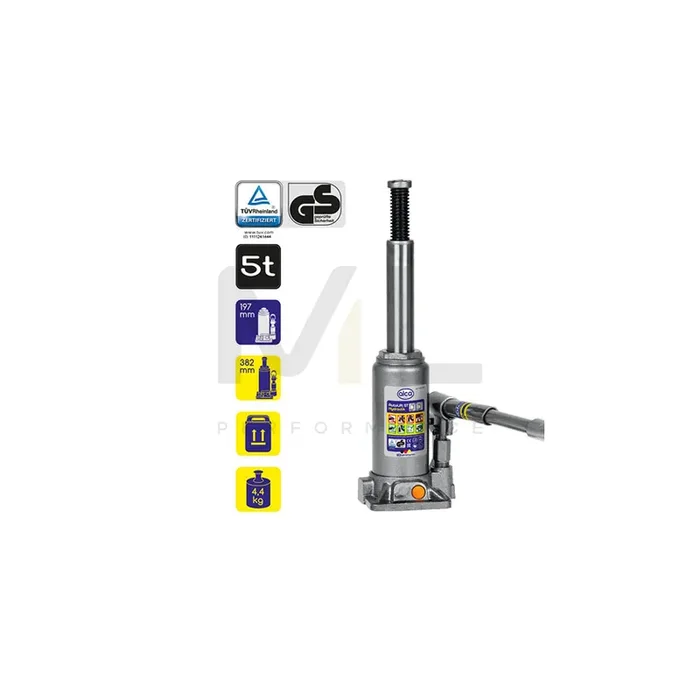 ALCA 432050 Jack 5t, Hydraulic, Bottle jacks