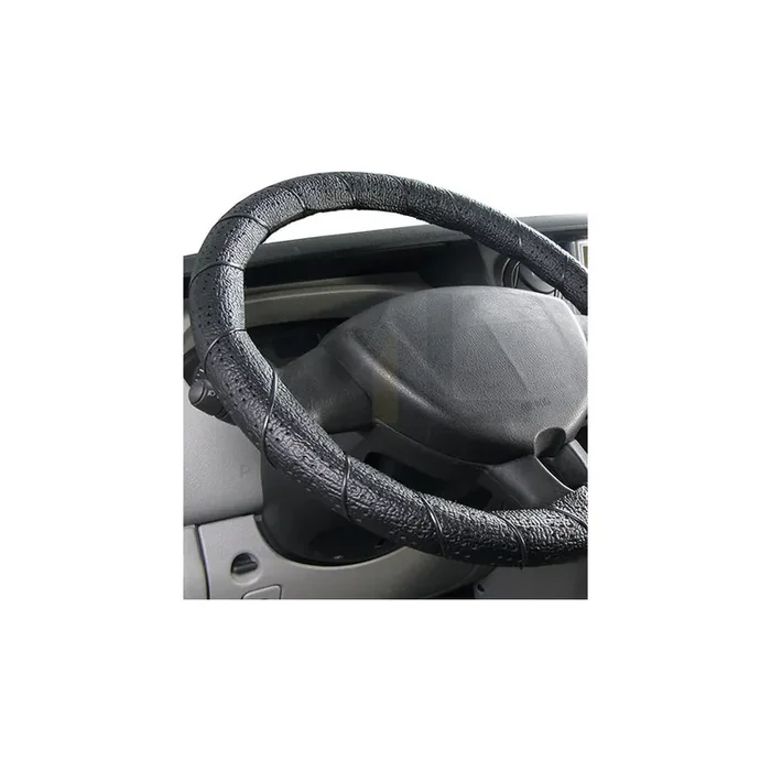 ALCA 598000 Steering wheel cover Black, Ø 43-45cm, Leatherette, PP (Polypropylene), lace up
