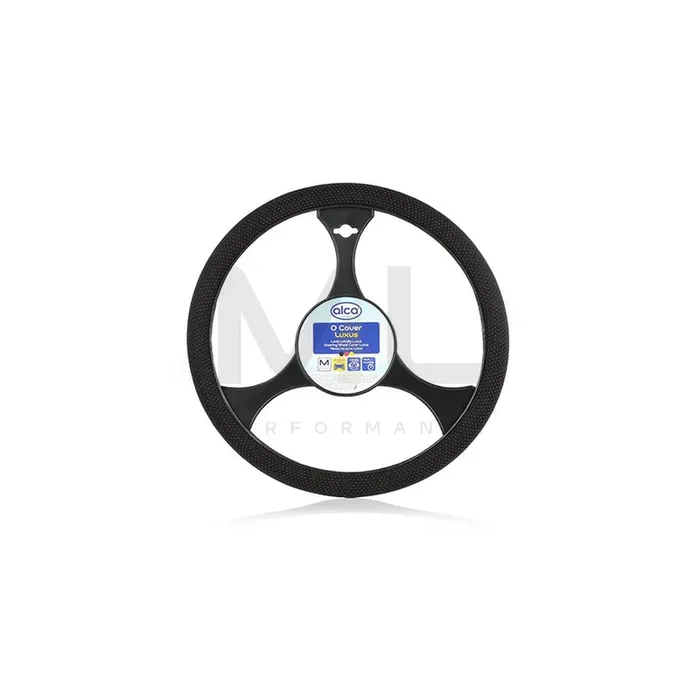 ALCA Luxus 591000 Steering wheel cover Black, Ø 37-39cm, PVC