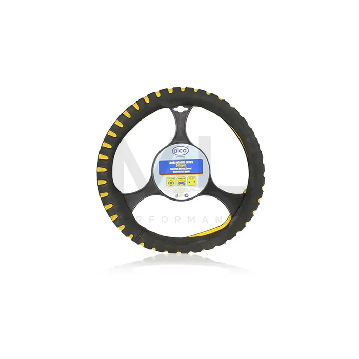 ALCA SOFT 596500 Steering wheel cover Yellow, Ø 37-39cm, PVC