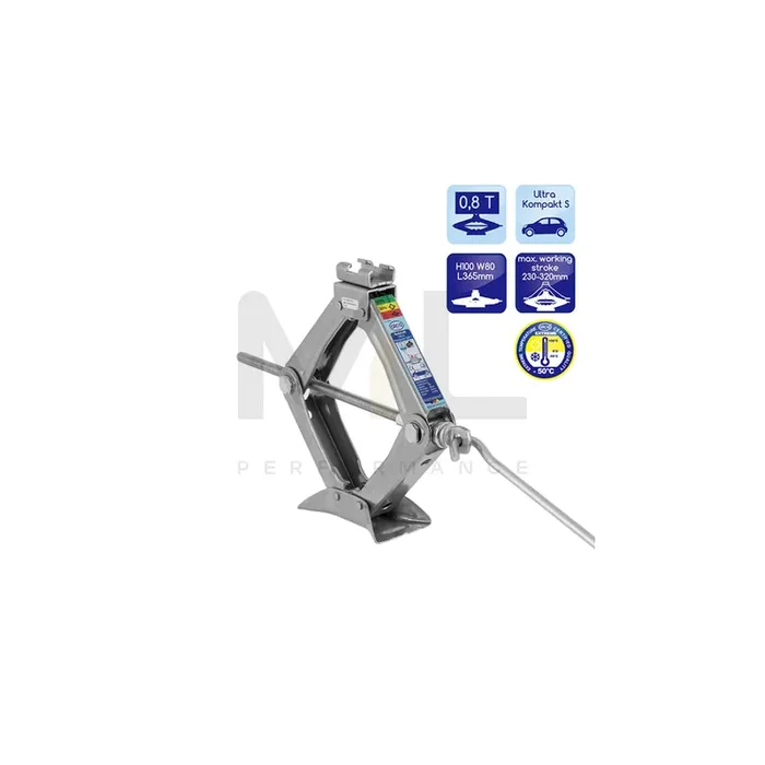 ALCA Ultra Kompakt 436080 Jack 0.8t, Mechanical, Passenger cars, Scissor jacks