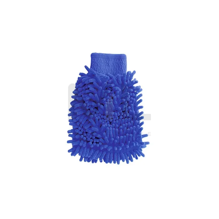 AMiO Cwash-09 01750 Car wash mitt 18mm, Microfibre Wash Glov, Microfibre, Blue