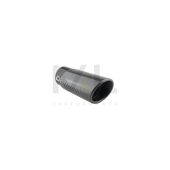 AMiO MT 020C 02350 Exhaust tip 86 mm, Dark, oval, straight, Stainless Steel, 165mm, 63mm