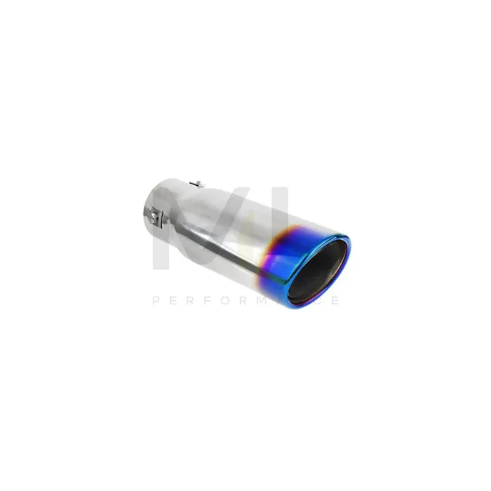 AMiO MT 021BLC 02353 Exhaust tip 86 mm, Blue, oval, straight, Stainless Steel, 204mm, 65mm