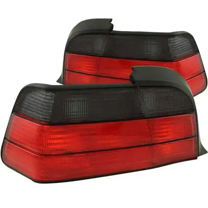ANZO 1992-1998 BMW 3 Series E36 Taillights Red/Smoke