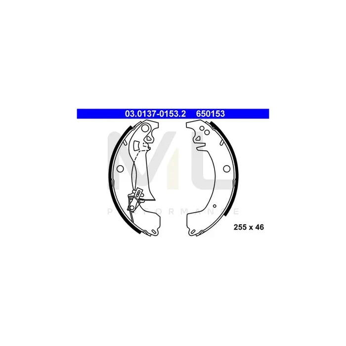 ATE 03.0137-0153.2 Brake Shoe Set