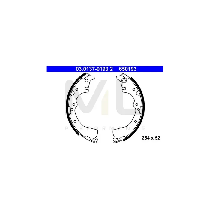 ATE 03.0137-0193.2 Brake Shoe Set
