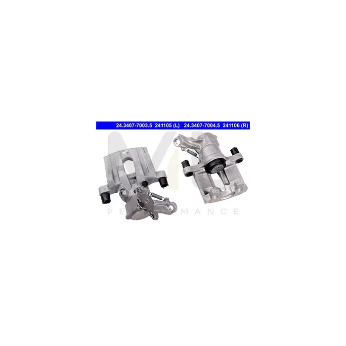ATE 24.3407-7004.5 Brake Caliper without holder