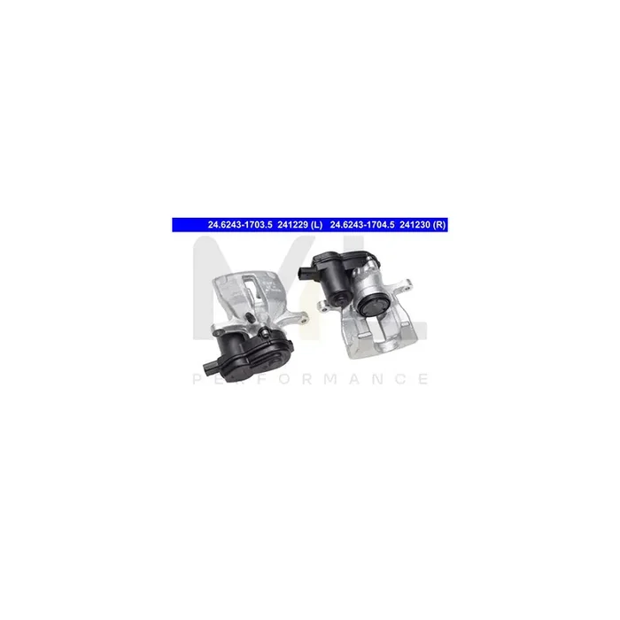 ATE 24.6243-1703.5 Brake Caliper for vehicles with electric parking brake, with electric motor, without holder