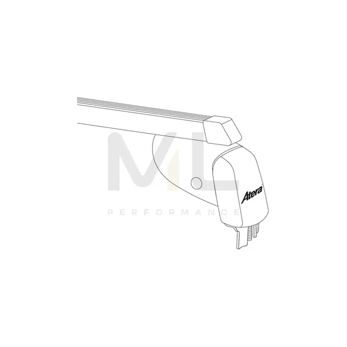 Atera Signo 044103 Roof bars for cars without rails, 110 cm, 100 kg, Steel