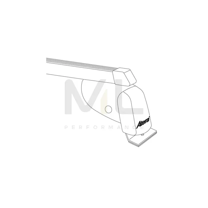 Atera Signo 044104 Roof bars for Fiat Doblo for cars without rails, 122 cm, 100 kg, Steel