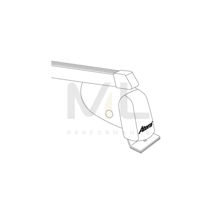 Atera Signo 044105 Roof bars for Fiat Doblo for cars without rails, 122 cm, 100 kg, Steel