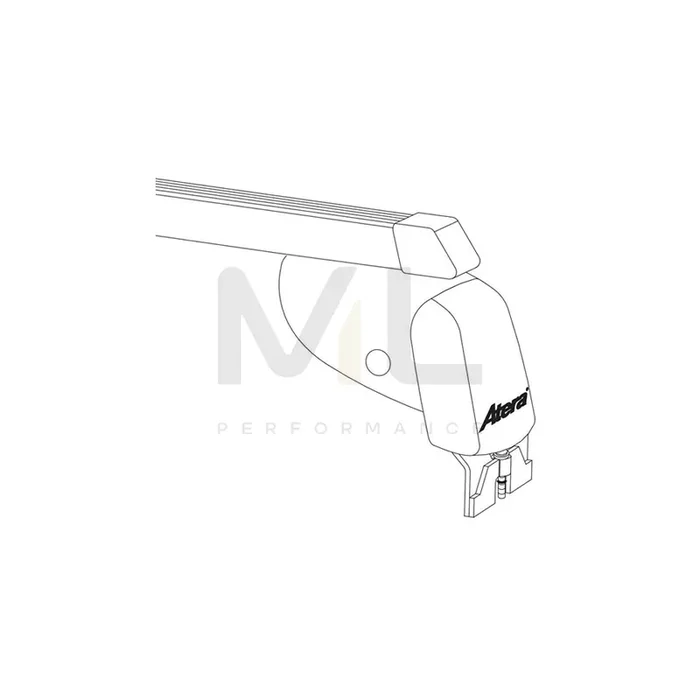 Atera Signo 044132 Roof bars for cars without rails, 110 cm, 75 kg, Steel