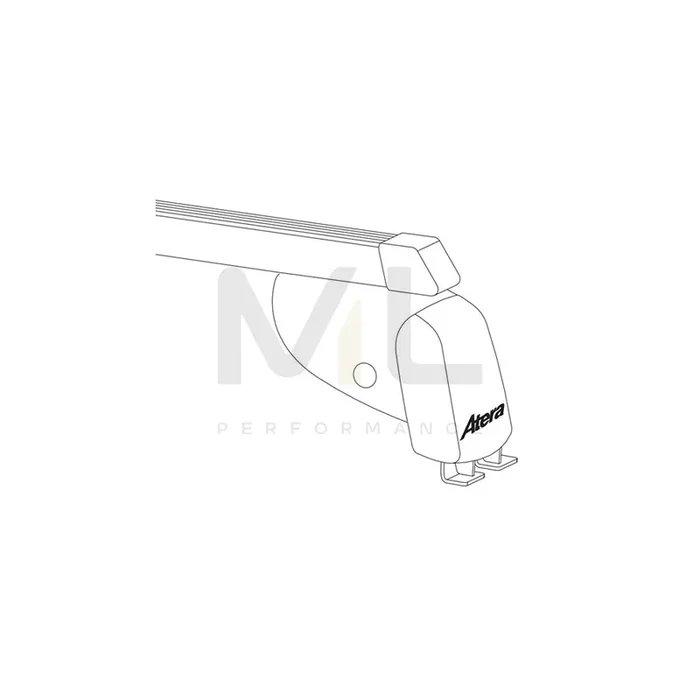 Atera Signo 044164 Roof bars for cars without rails, 122 cm, 100 kg, Steel