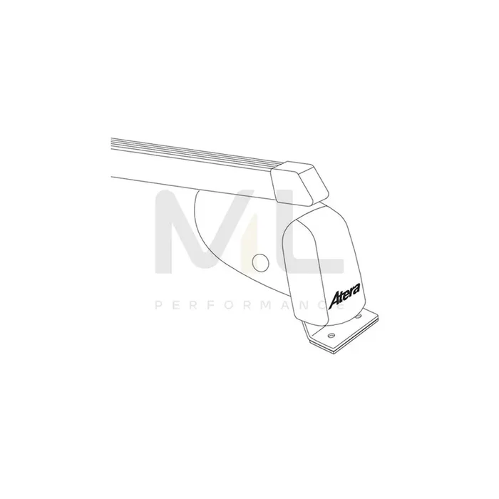 Atera Signo 044190 Roof bars for cars without rails, 137 cm, 100 kg, Steel