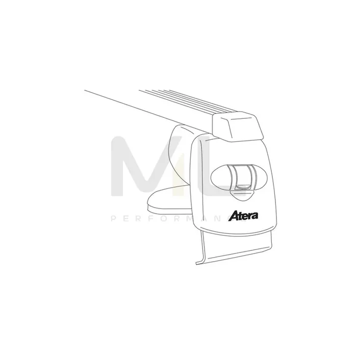 Atera Signo 044259 Roof bars for FORD FOCUS for rain gutters, 122 cm, 75 kg, Steel