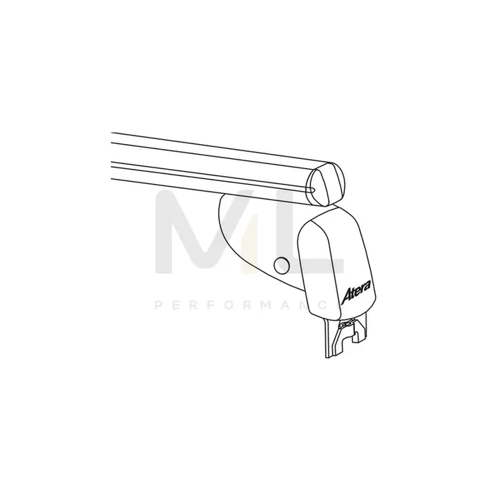 Atera Signo 045188 Roof bars for cars without rails, 110 cm, 100 kg, Aluminium