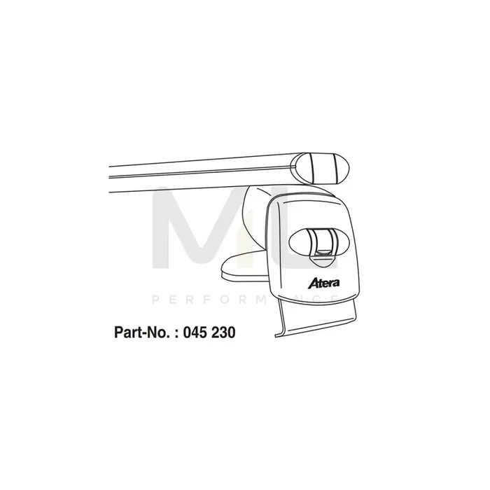 Atera Signo 045230 Roof bars for VW Polo V Hatchback (6R1, 6C1) for cars without rails, 122 cm, 75 kg, Aluminium