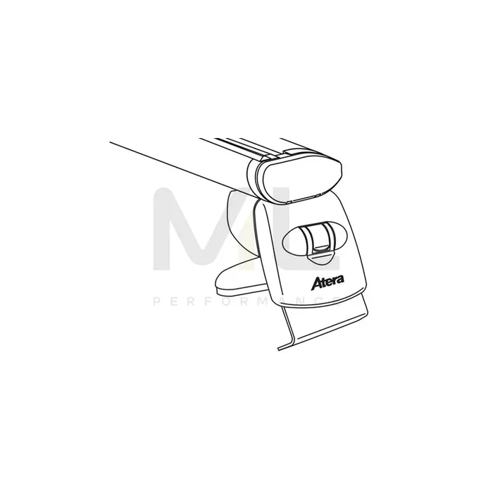 Atera Signo 047332 Roof bars for VW Touran II (5T1) for rain gutters, 137 cm, 100 kg, Aluminium