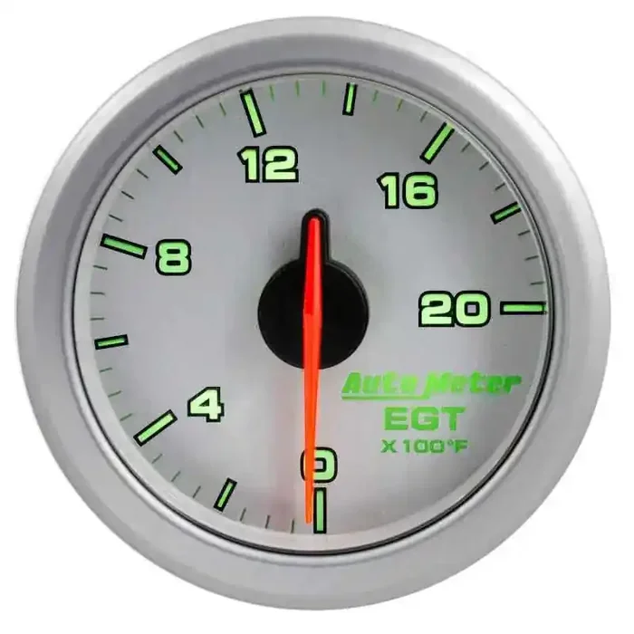 Autometer Airdrive 2-1/16in EGT Gauge 0-2000 Degrees F – Silver