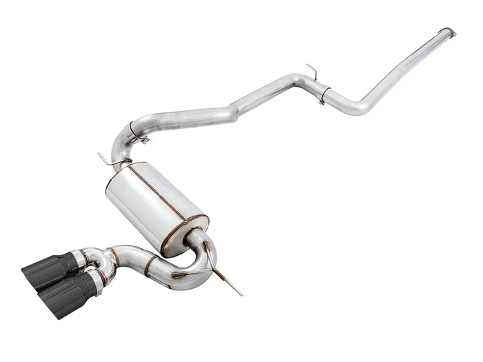 AWE Touring Edition Cat-back Exhaust for Ford Focus ST – Non-Resonated – Diamond Black Tips – 3015-33092