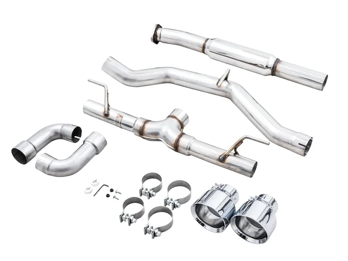 AWE Track Edition Exhaust for Subaru BRZ / Toyota GR86 / Toyota 86 / Scion FR-S – Chrome Silver Tips – 3020-32279