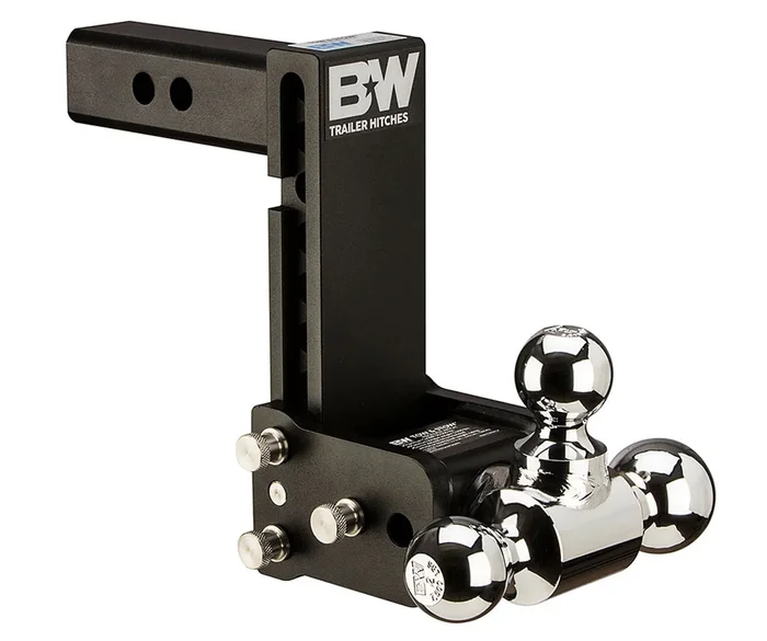 B & W Hitches 10″ Blk T&S, Tri-Ball-Boxed – TS10049B
