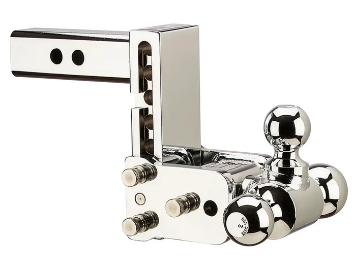 B & W Hitches 8″ Chrome T&S, Tri-Ball-Boxed – TS10048C