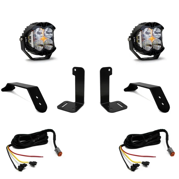 Baja Designs Jeep JL/JT Dual LP4 Auxiliary Light Kit w/ Upfitter – 447658up