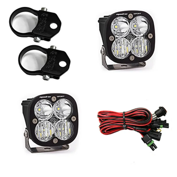 Baja Designs Polaris LED Light Pods 1.75 in. Harness A-Pillar Mounts Kit Squadron Sport – 557101