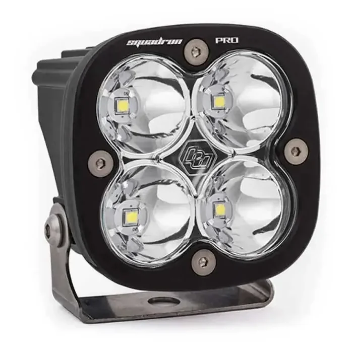 Baja Designs Squadron Pro Spot Pattern Black LED Light Pod – Clear