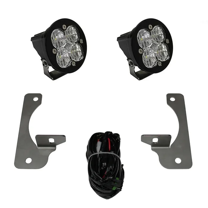 Baja Designs Squadron-R Sport Fog Pocket Light Kit, Wide Cornering: 10-18 Jeep JK w/ Premium OE Bumper – 587523