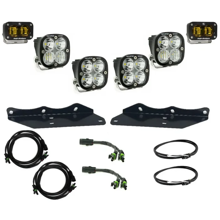 Baja Designs Squadron/S2 SAE “Sportsman” Fog Pocket Light Kit (Amber S2 SAE): 17-20 Raptor – 448176