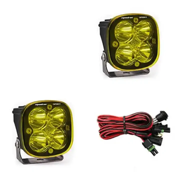 Baja Designs Squadron Sport Spot LED Light Pods – Amber
