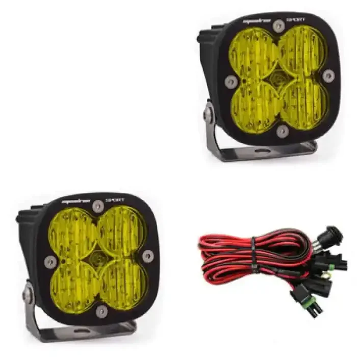 Baja Designs Squadron Sport Wide Cornering Pair LED Light Pods – Amber