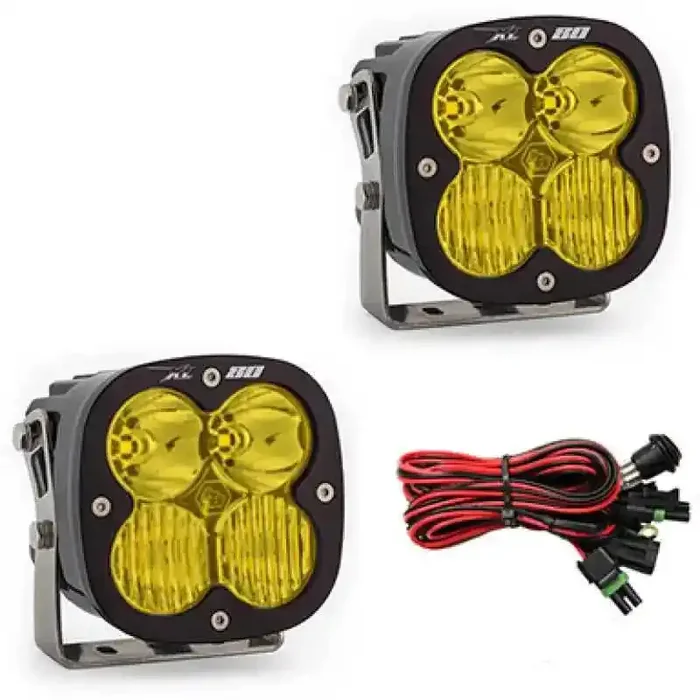 Baja Designs XL80 Series Driving Combo Pattern Pair LED Light Pods – Amber